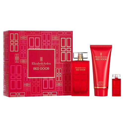 Red Door EDT 50Ml + EDT 5Ml + Body Lotion 50Ml Gift Set For Women