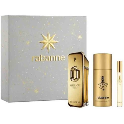 Million Gold Intense EDP 100Ml + Intense EDP 10Ml + Deodorant Spray 150Ml Gift Set For Men