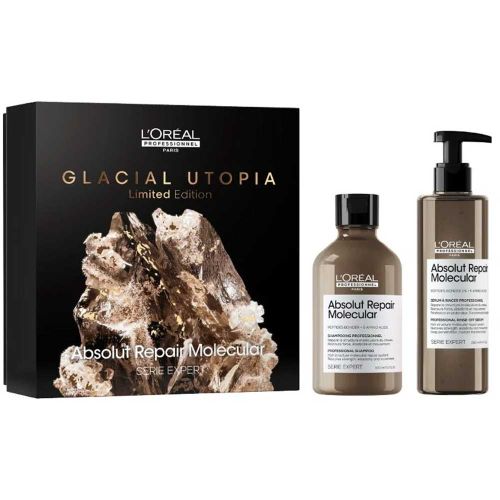 L'oreal Professionnel Serie Expert Glacial Utopia Absolut Repair Molecular Shampoo 300Ml + Conditioner 250Ml Gift Set