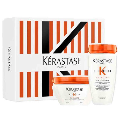 Kerastase Nutritive Masque Spring  Bain Satin Riche shampoo & Masquintense Hair Mask Gift Set