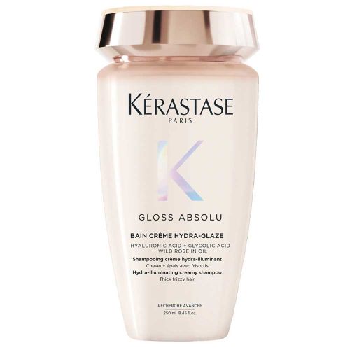 Kerastase Gloss Absolu Bain Créme Hydra-Glaze Deeply Nourishes And Delivers A Glossy Finish | With Hyaluronic Acid | For Thick Hair Prone To Frizz Shampoo 250ml
