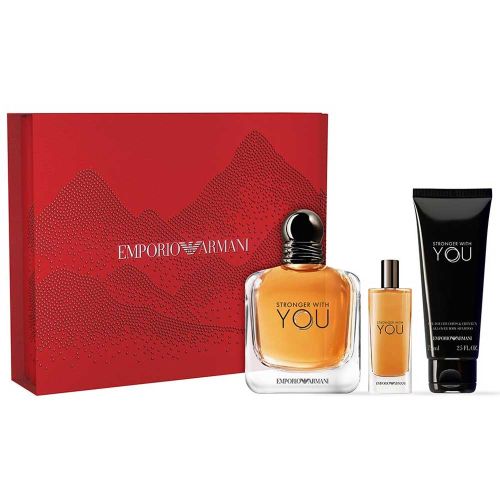 Stronger With You EDT 100Ml + EDT 15Ml + Shower Gel 75Ml Gift Set For Men