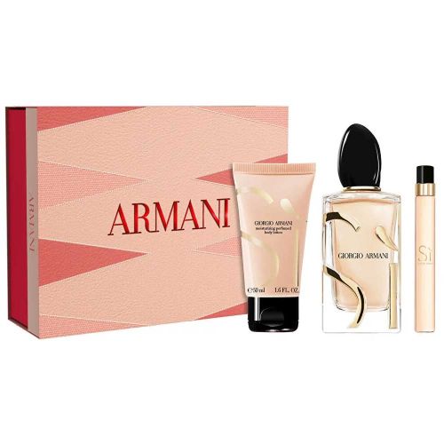 Si EDP 100Ml + EDP 10Ml + Body Lotion 50Ml Gift Set For Women