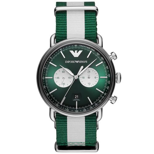 Emporio Armani AR11221 Men's Watch 43 Mm Green