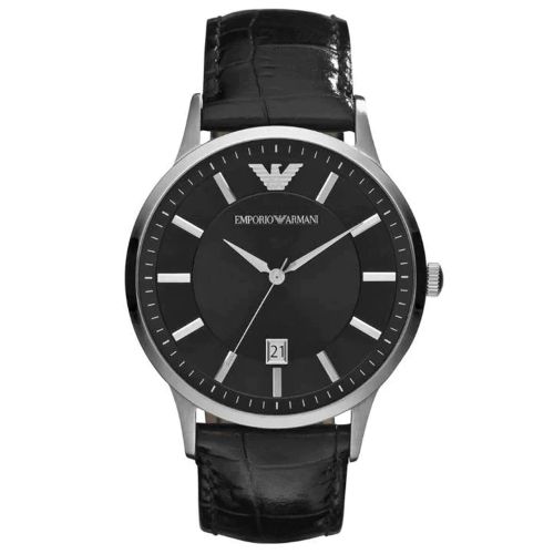 Emporio Armani AR2411 Men's Watch 44 Mm Black