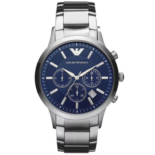 Emporio Armani AR2448 Men's Watch 43 Mm Silver