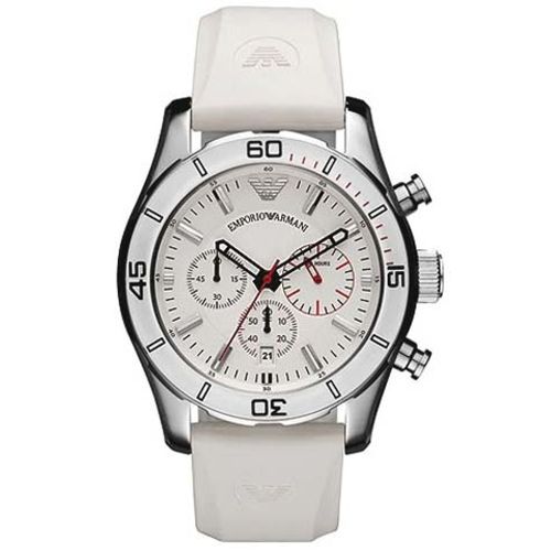 Emporio Armani AR5947 Men's Watch 45 Mm White