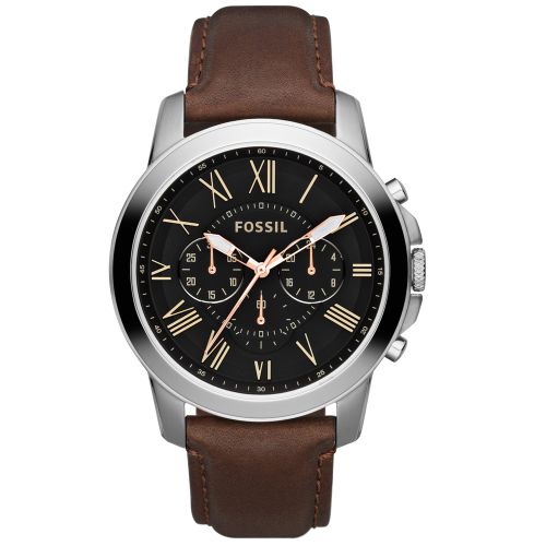 Fossil FS4813 Men’s Watch 44 Mm Brown 