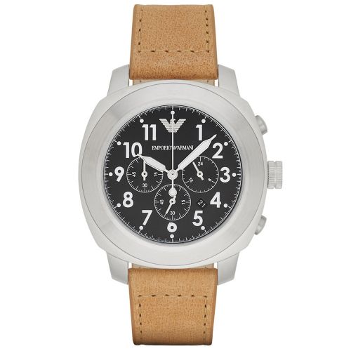 Emporio Armani AR6060 Men's Watch 46 Mm Brown