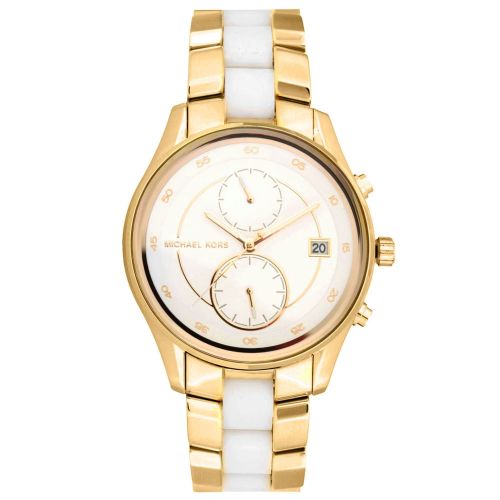 Michael Kors Mk6466 Women’s Watch 40mm Gold White