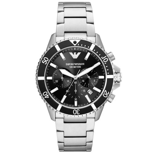 Emporio Armani AR11360 Men's Watch 43 Mm Silver