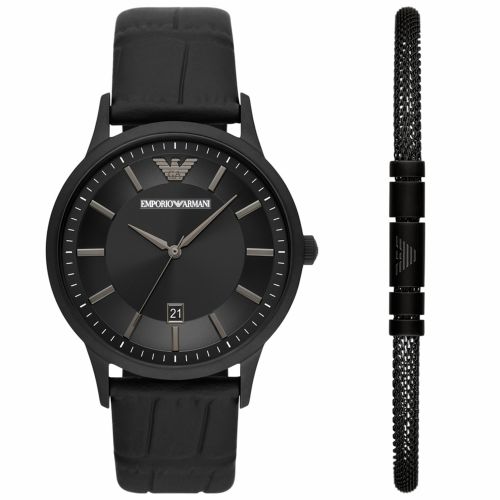 Emporio Armani AR80057 Men's Watch 43 Mm Black