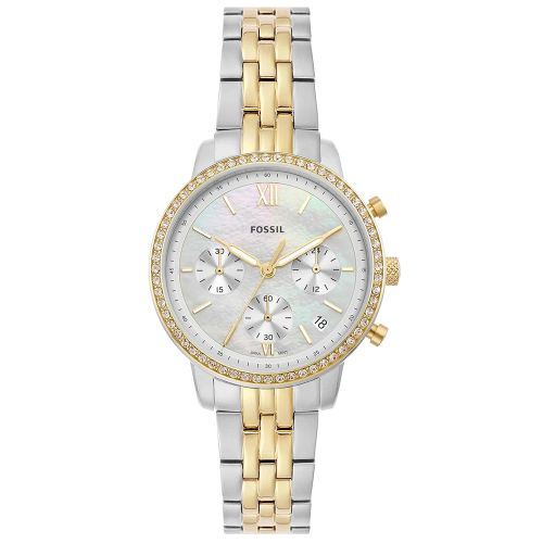 Fossil ES5216 Women's Watch 36 Mm Silver Gold