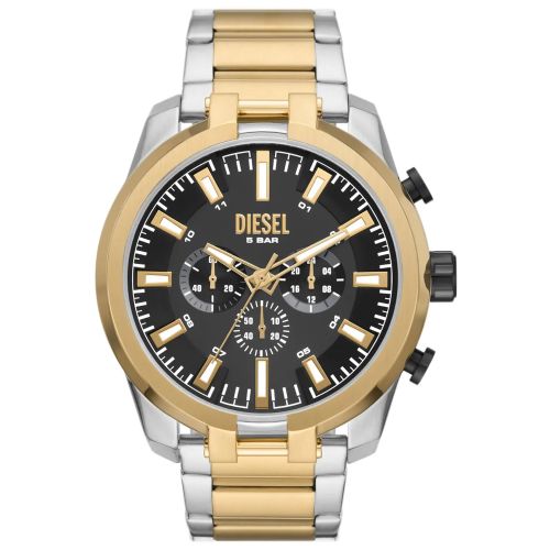 Diesel DZ4625 Men’s Watch 51 Mm Silver Gold   