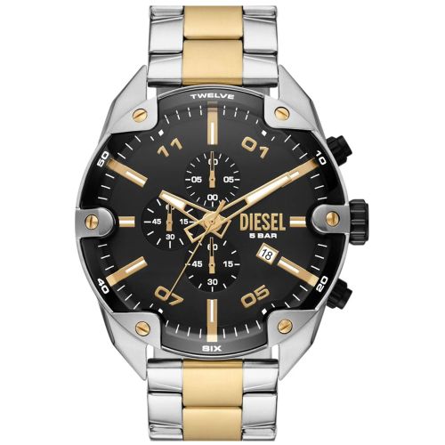 Diesel DZ4627 Men’s Watch 49 Mm Silver Gold