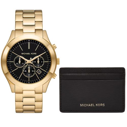 Michael Kors MK1076SET Men’s Watch 44 Mm Gold