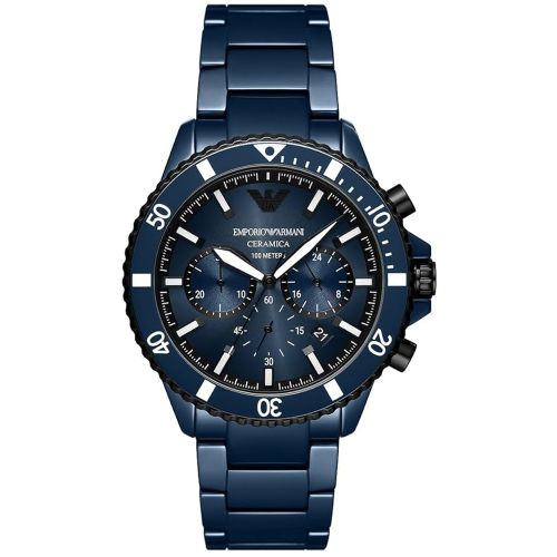 Emporio Armani AR70009 Men's Watch 43 Mm Blue 