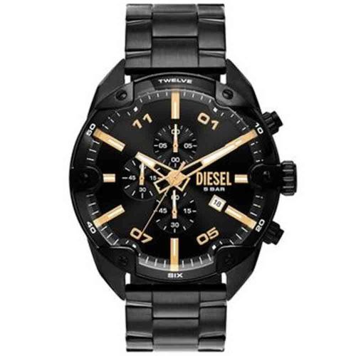 Diesel Spiked DZ4644 Men’s Watch 49 Mm Black
