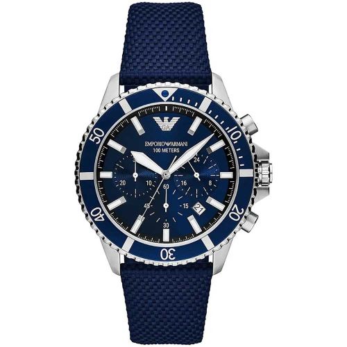 Emporio Armani AR11588 Men's Watch 43 Mm Blue