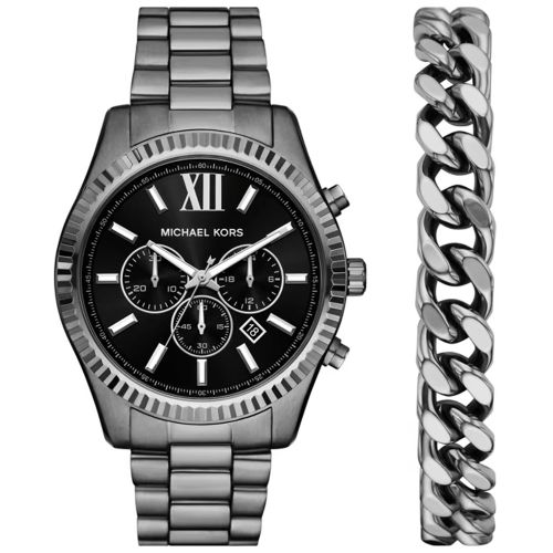 Michael Kors MK9217 Men’s Watch 44 Mm Gray Gift Set