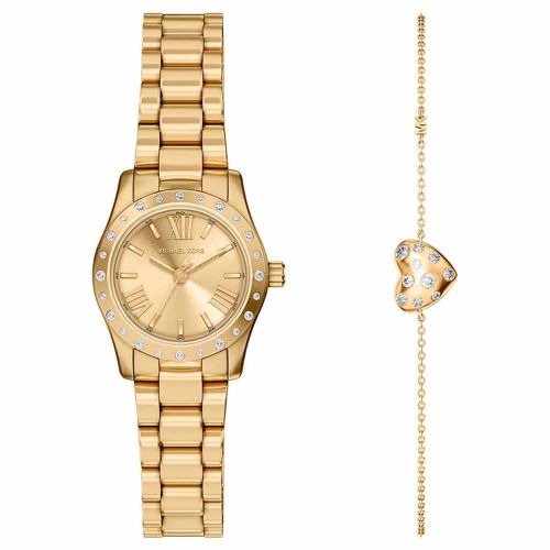 Michael Kors MK7466 Women’s Watch 26 Mm Gold Gift Set