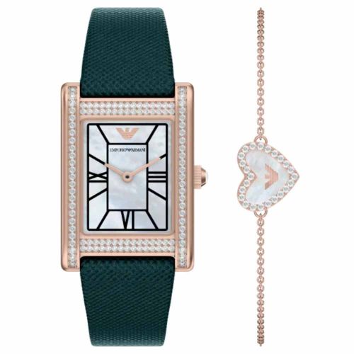 Emporio Armani AR80085 Women’s Watch 32Mm Green Gift Set