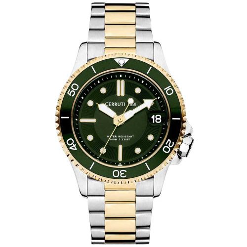 Cerruti 1881 CIWGH2224208 Men’s Watch 43mm Silver Gold