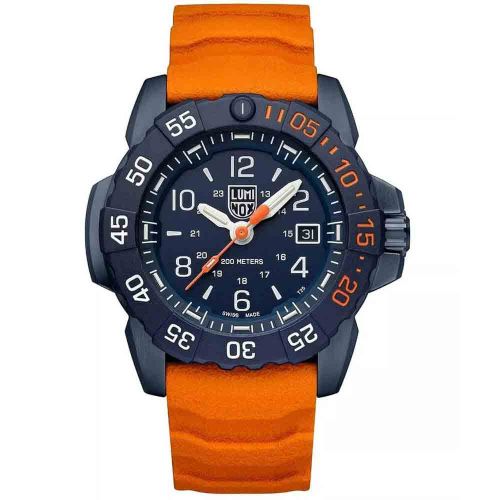 Luminox Navy SEAL 3253 Men’s Watch 43mm Orange Gift Set