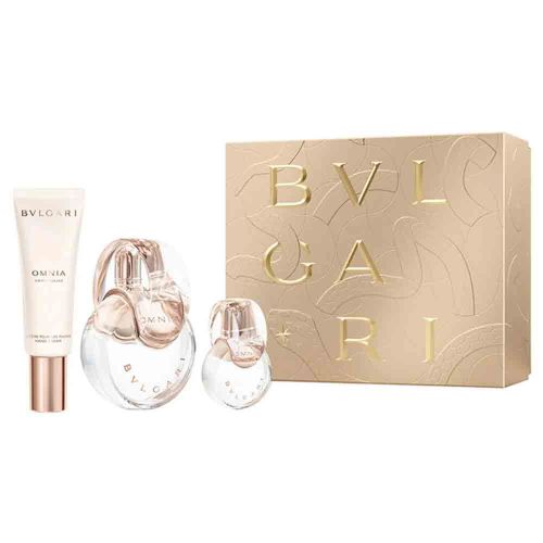Omnia Crystallina EDT 100Ml + EDT 15Ml + Hand Cream 40Ml Gift Set For Women