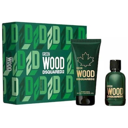 Green Wood EDT 100Ml + Shower Gel 150Ml Gift Set For Men