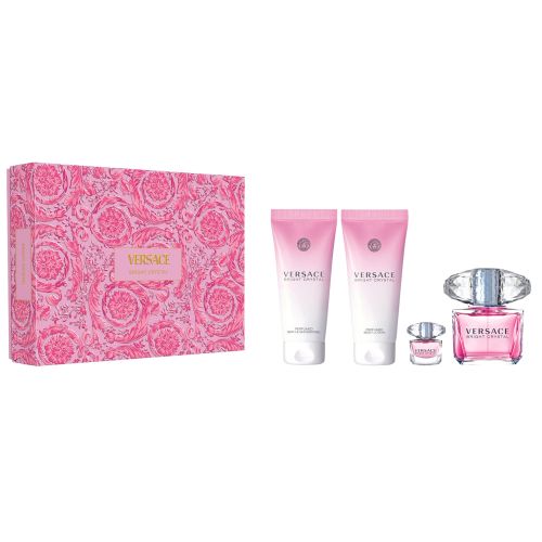 Bright Crystal EDT 90Ml + EDT 5Ml + Body Lotion 100Ml  + Bath & Shower Gel 100Ml Gift Set For Women