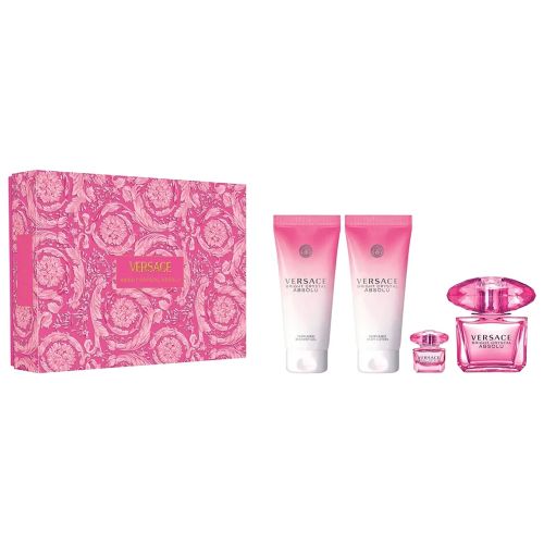 Bright Crystal Absolu EDP 90Ml + EDP 5Ml + Body Lotion 100Ml + Bath & Shower Gel 100Ml Gift Set For Women