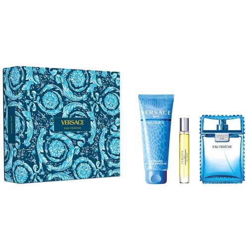 Eau Fraiche EDT 100Ml + EDT 10Ml + Bath & Shower Gel 150Ml Gift Set For Men