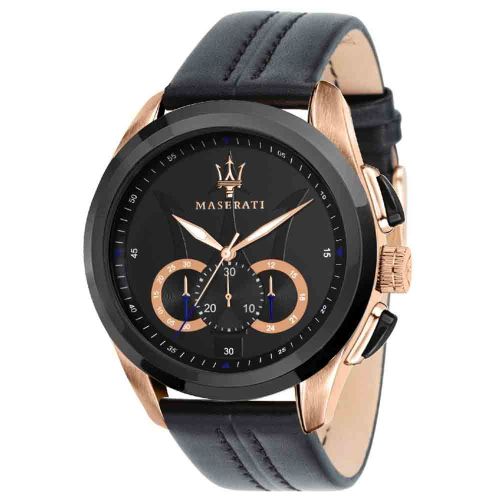 Maserati Traguardo R8871612025 Men's Watch 45mm Black
