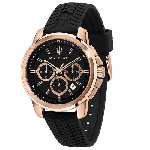 Maserati Attrazione R8871621012 Men's Watch 44mm Black   