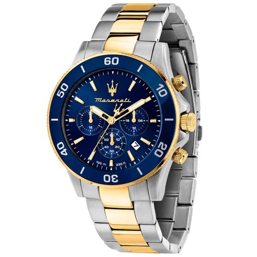 Maserati R8873600006 Men's Watch 43mm Silver Gold