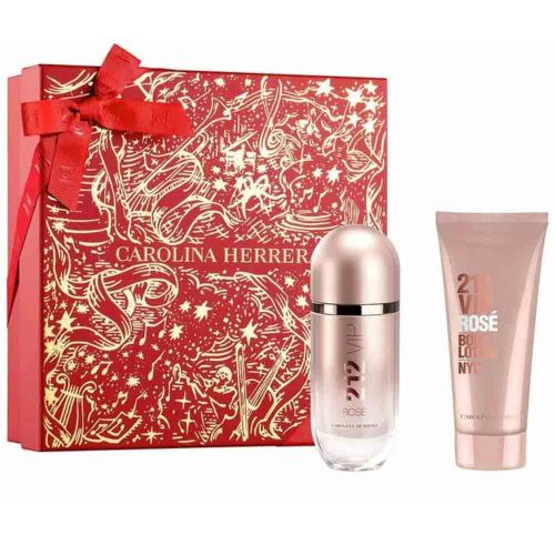 212 VIP Rose EDP 80Ml + Body Lotion 100Ml Gift Set For Women