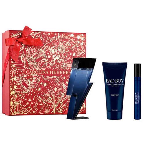 Bad Boy Cobalt EDP 100Ml + EDP 10Ml + Shower Gel 100Ml Gift Set For Men