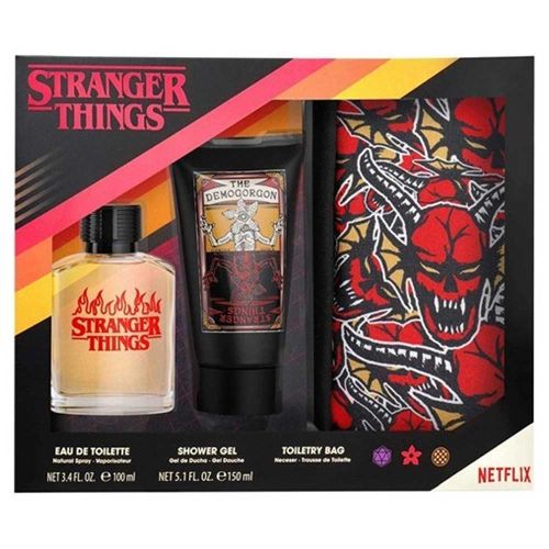 Stranger Things EDT 100Ml + Shower Gel 150Ml + Neceser Gift Set For Kids