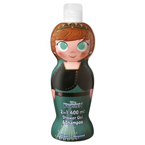 Air-Val Disney Frozen Anna Shower Gel & Shampoo 2 In 1 Vegan 400Ml For Kids 