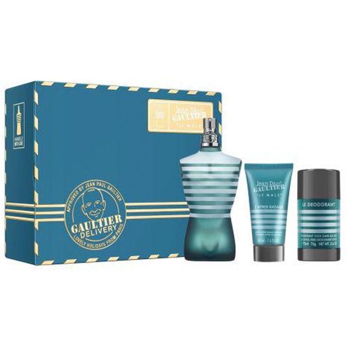 Jean Paul Gaultier Le Male EDT 125ML + Deodorant Stick 75ML + After Shave 50ML Gift Set For Men