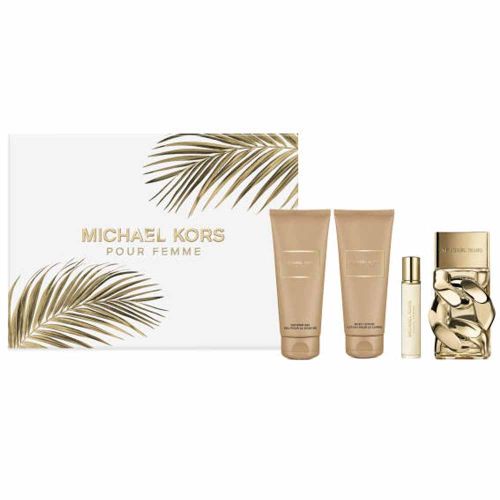 Michael Kors EDP 100Ml + EDP 10Ml + Shower Gel 100Ml + Body Lotion 100Ml Gift Set For Women