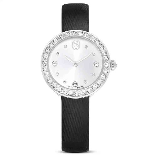 Matrix Tennis Watch Swiss Made, Leather Strap, Black, Stainless Steel