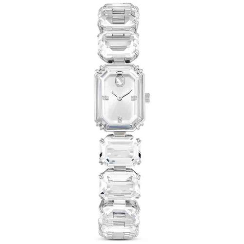 Watch Octagon Cut Bracelet, White, Stainless Steel