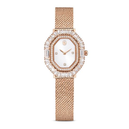 Matrix Octagon Watch, Metal Bracelet, Rose Gold Tone, Rose Gold-Tone Finish